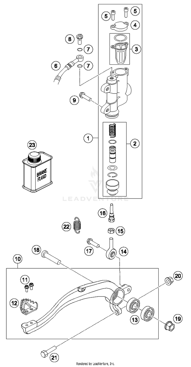 Rear Brake Control TC 85 17_14 CHASSIS - 2017 Schematic