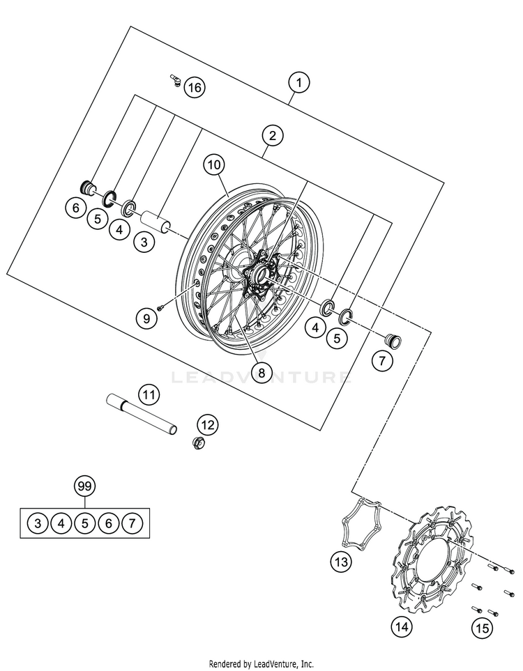 Front Wheel FS 450 CHASSIS - 2020 Schematic