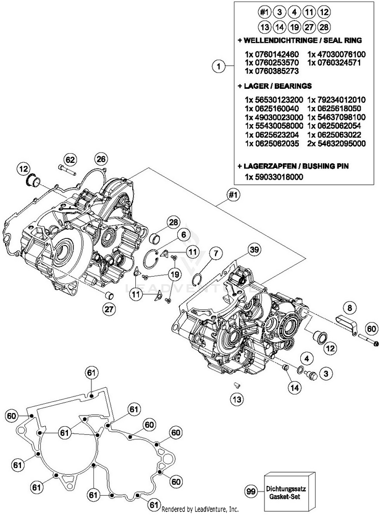 Engine Case TX 300 ENGINE - 2019 Schematic