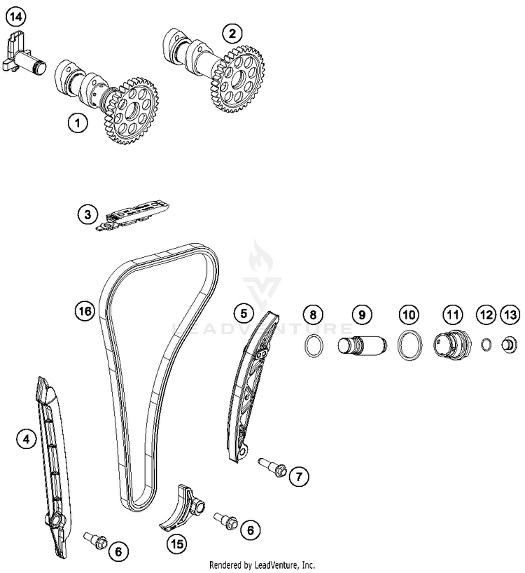 Timing Drive FC 250 ENGINE - 2017 Schematic