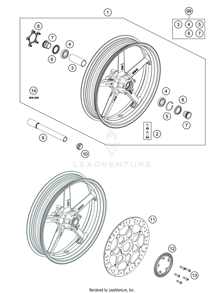 Front Wheel Schematic
