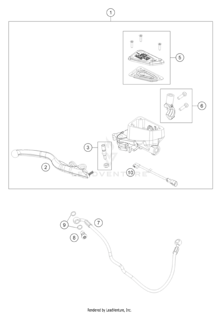Front Brake Control NORDEN 901 US CHASSIS - 2022 Schematic