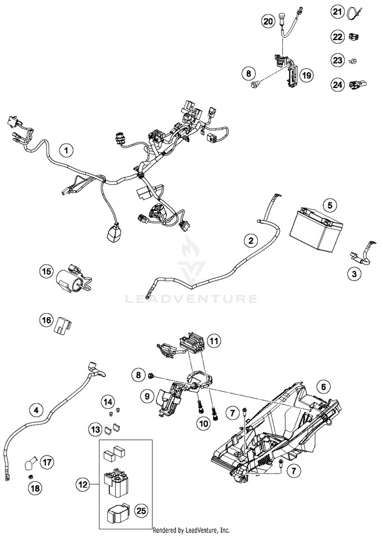 Wiring Harness FC 450 CHASSIS - 2019 Schematic