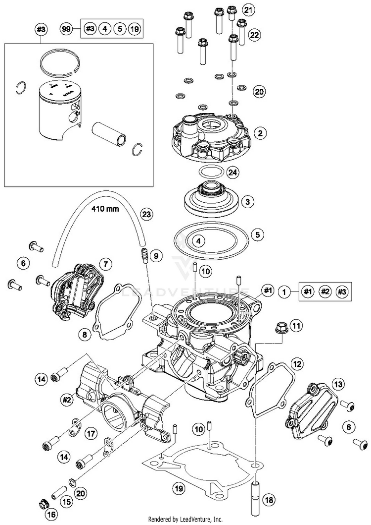 Cylinder TC 85 19/16 ENGINE - 2019 Schematic