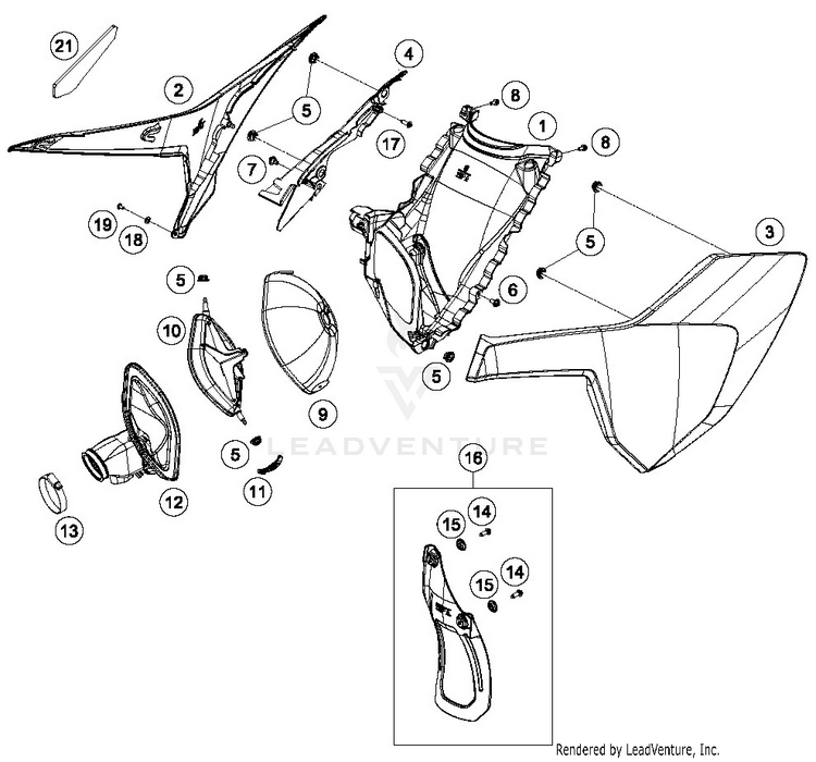 Air Filter FE 501 CHASSIS - 2019 Schematic