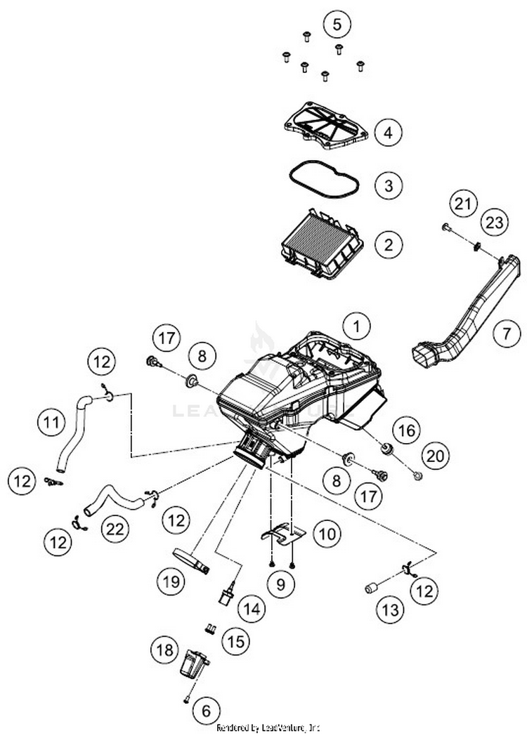 Air Filter 401 SVARTPILEN CHASSIS - 2018 Schematic