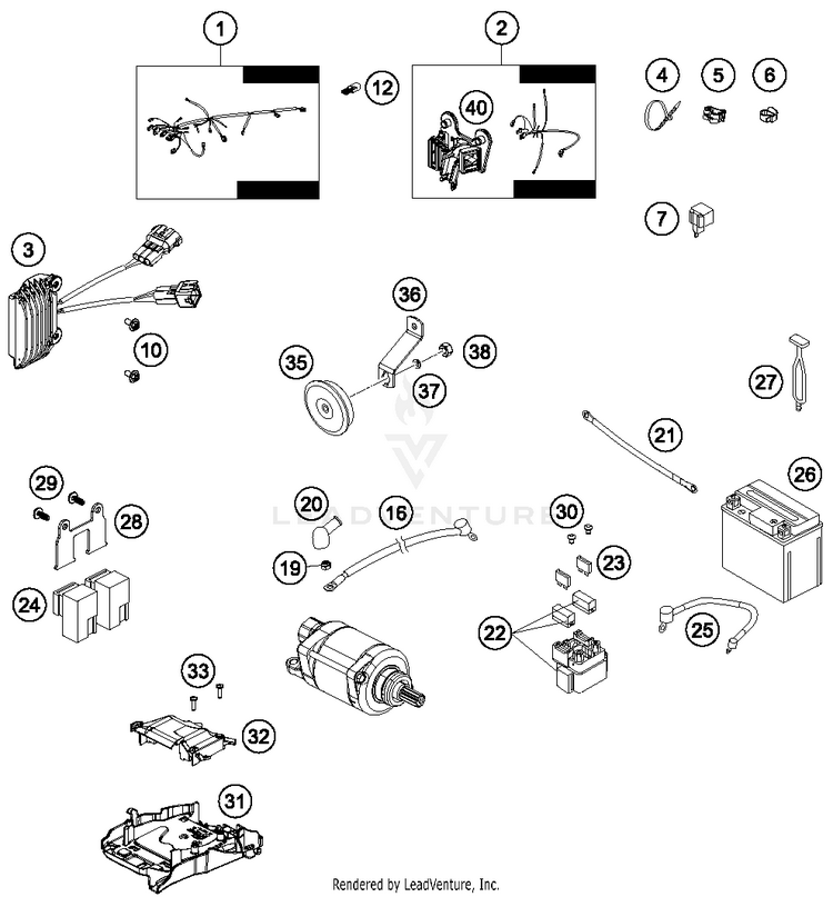 Wiring Harness FE 350S CHASSIS - 2015 Schematic
