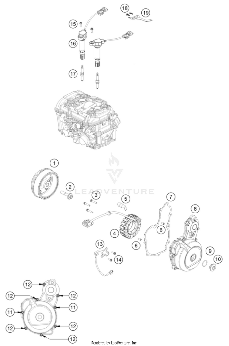 Ignition System 801 Svartpilen ENGINE - 2024 Schematic