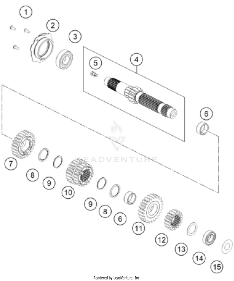 Transmission I - Main Shaft 901 Norden ENGINE - 2024 Schematic