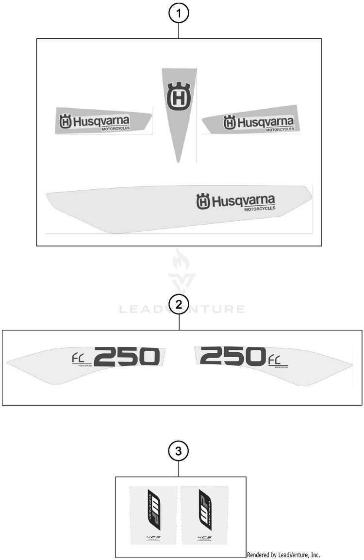 Decal FC 250 CHASSIS - 2015 Schematic