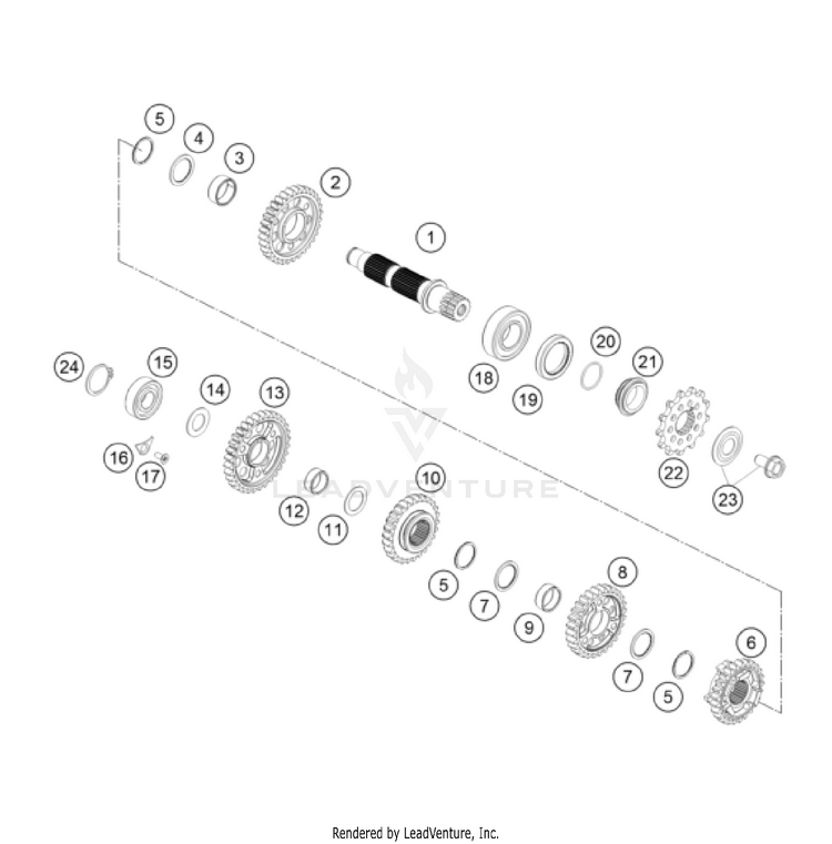 Transmission Ii - Countershaft FC 250 Engine - 2022 Schematic