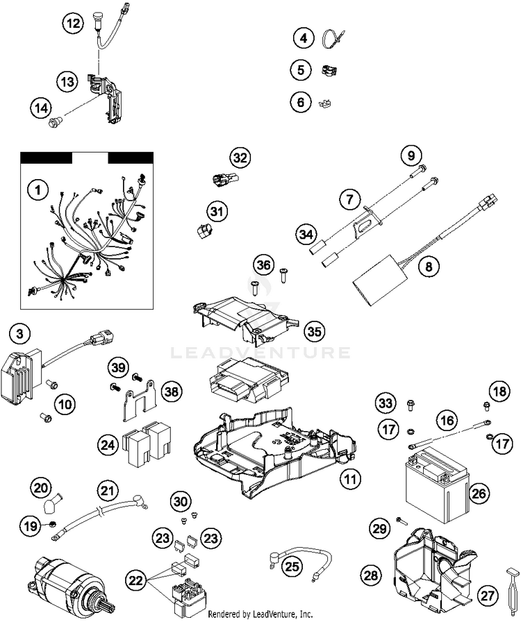 Wiring Harness FC 450 CHASSIS - 2014 Schematic