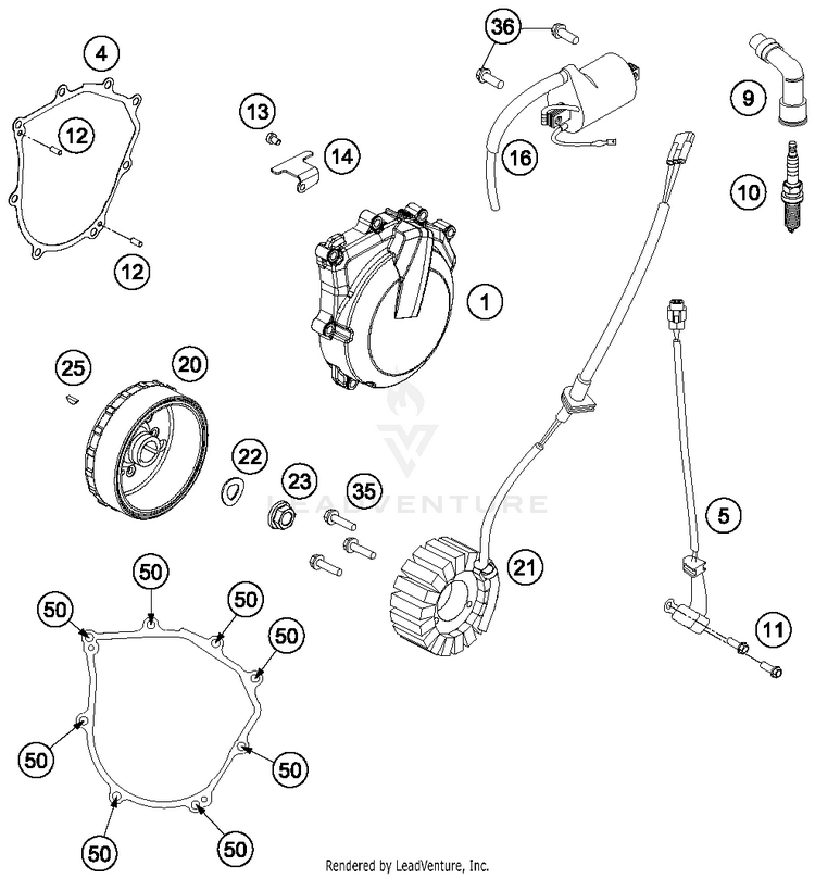 Ignition System FE 501S ENGINE - 2016 Schematic
