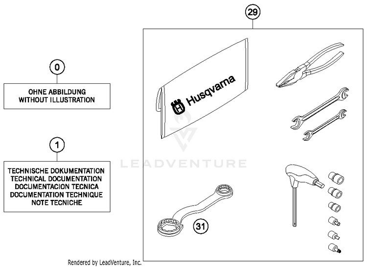 Accessories Kit TC 125 CHASSIS - 2016 Schematic
