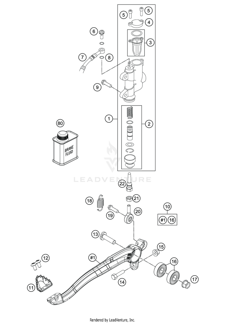 Rear Brake Control TC 85 19 16 CHASSIS - 2020 Schematic