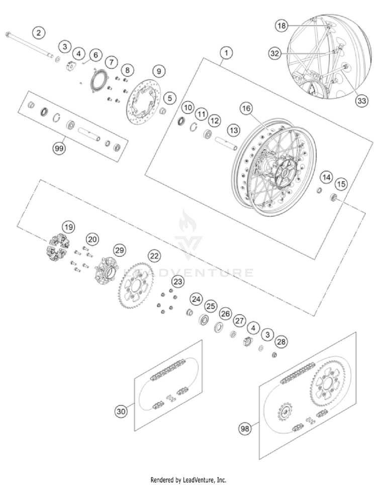 Rear Wheel Schematic