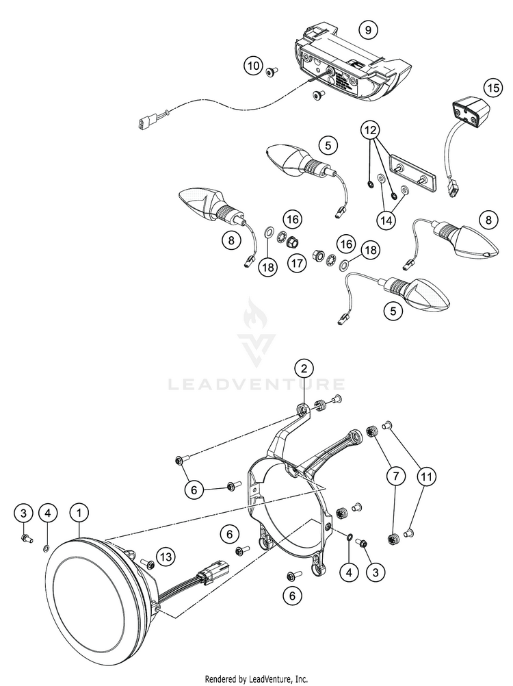 Lighting System VITPILEN 701 CHASSIS - 2020 Schematic