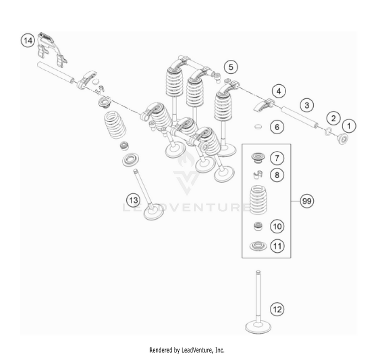 Valve Drive 901 Norden Engine - 2022 Schematic