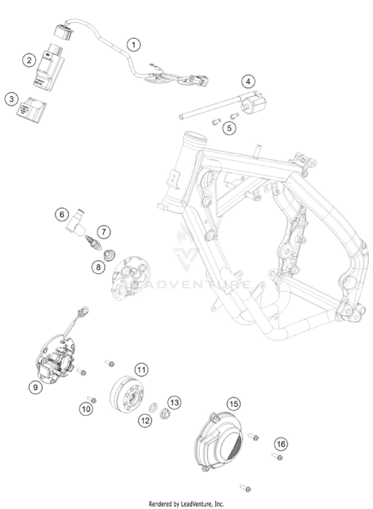 Ignition System TC 65 ENGINE - 2025 Schematic