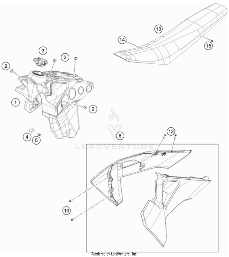 Tank, Seat Schematic