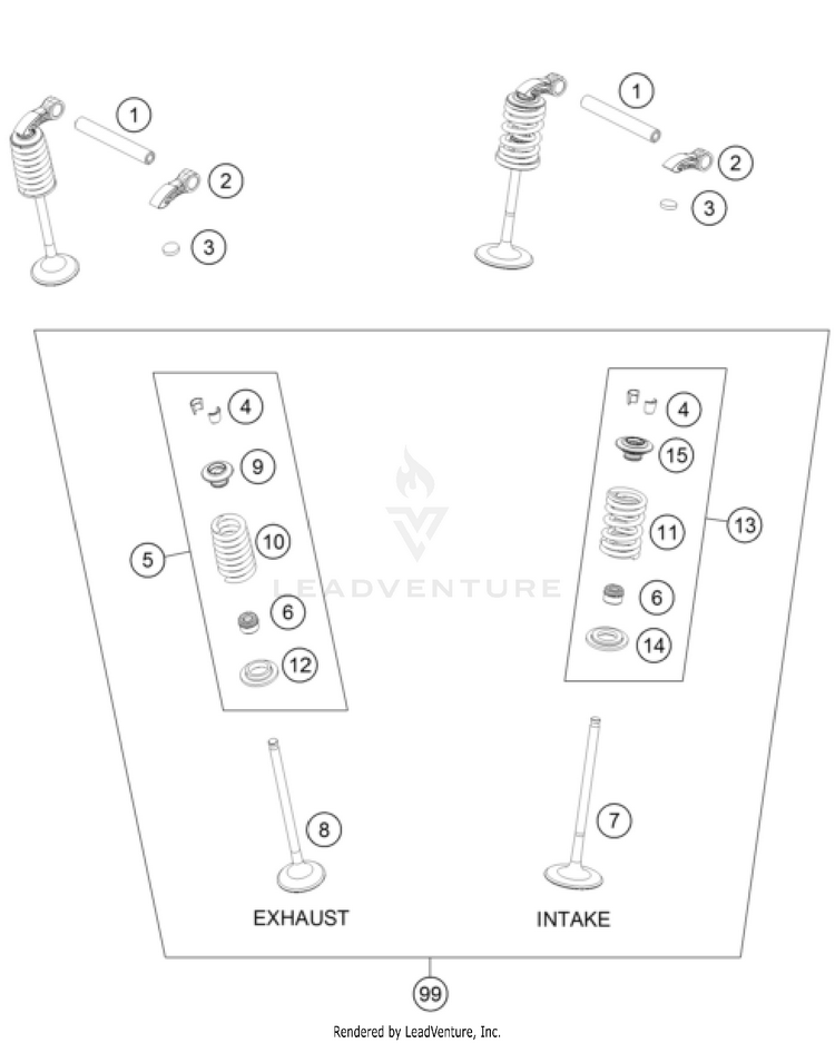 Valve Drive FC 250 Engine - 2023 Schematic
