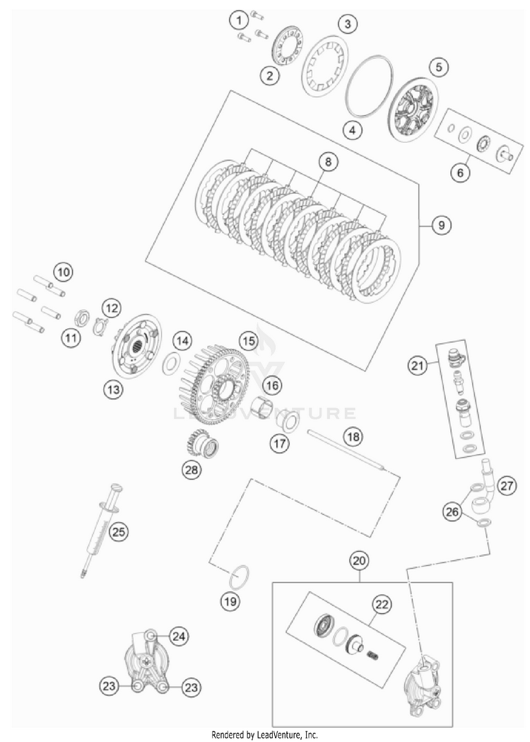 Clutch TC 85 Engine - 2023 Schematic