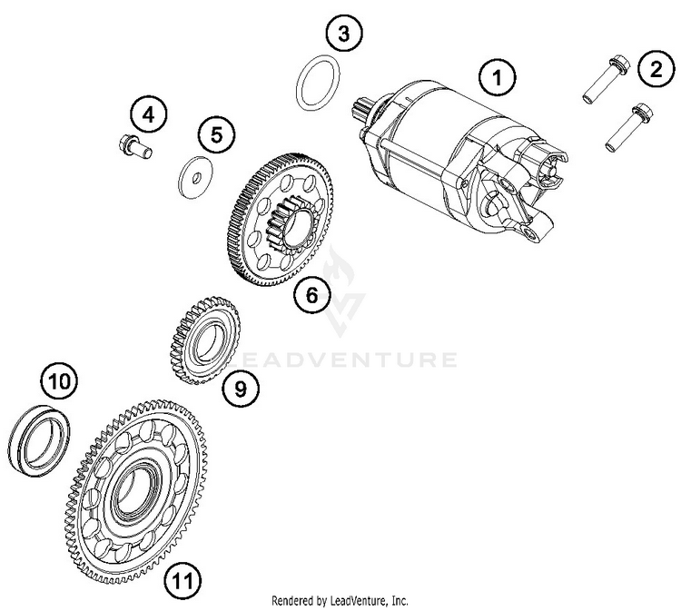 Electric Starter FE 501 ENGINE - 2019 Schematic