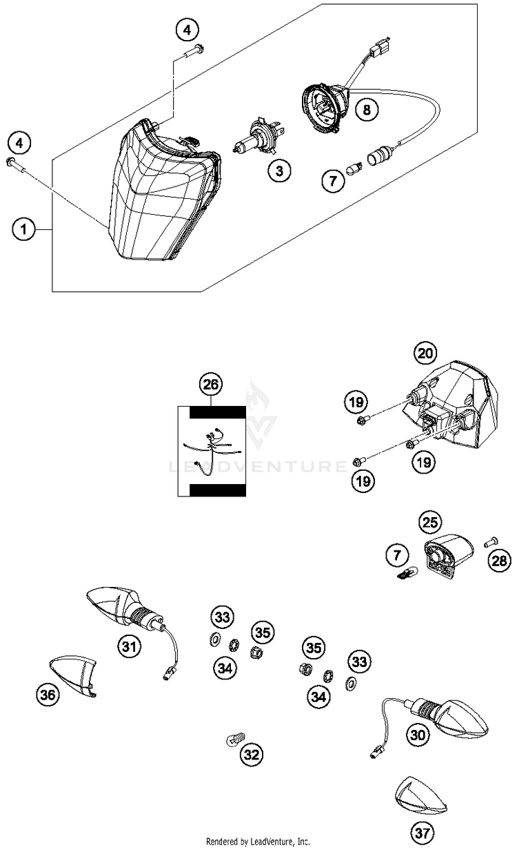 Lighting System FE 350S CHASSIS - 2015 Schematic