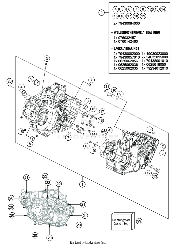 Engine Case FS 450 ENGINE - 2020 Schematic