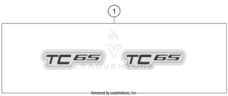 Decal TC 65 CHASSIS - 2026 Schematic
