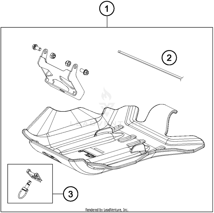 Engine Guard TE 250 CHASSIS - 2015 Schematic