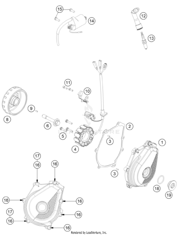 Ignition System FC 450 Rockstar Ed. ENGINE - 2023 Schematic