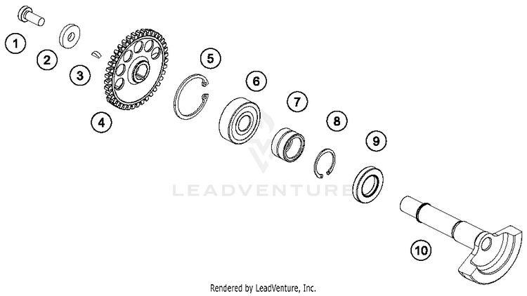 Balancer Shaft TX 300 ENGINE - 2017 Schematic