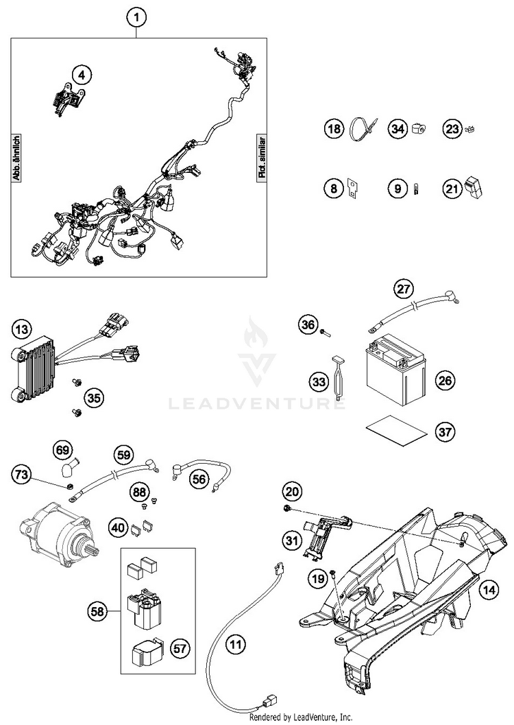 Wiring Harness TE 250i CHASSIS - 2019 Schematic