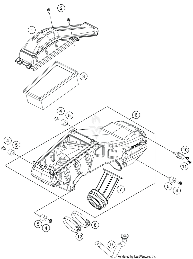 Air Filter 701 SUPERMOTO CHASSIS - 2019 Schematic