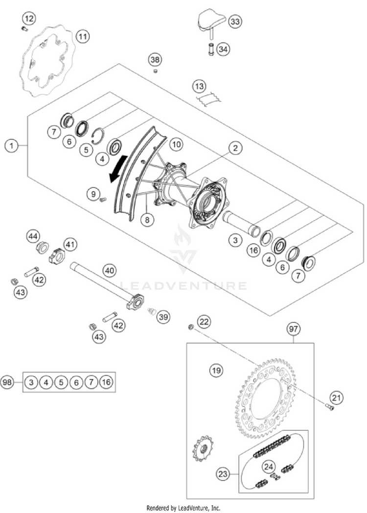 Rear Wheel Schematic