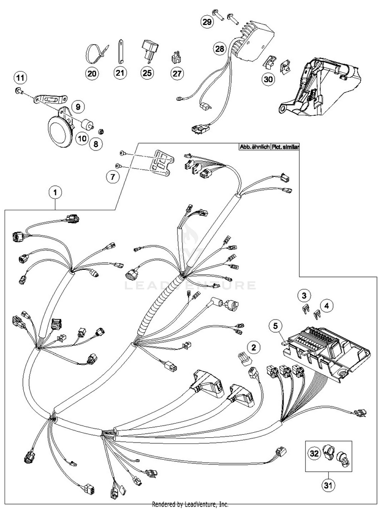 Wiring Harness 701 ENDURO CHASSIS - 2016 Schematic