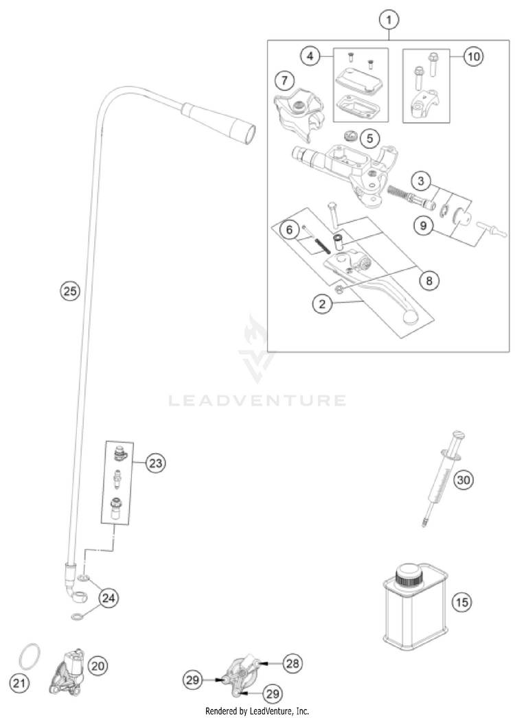 Clutch Control FS 450 ENGINE - 2024 Schematic