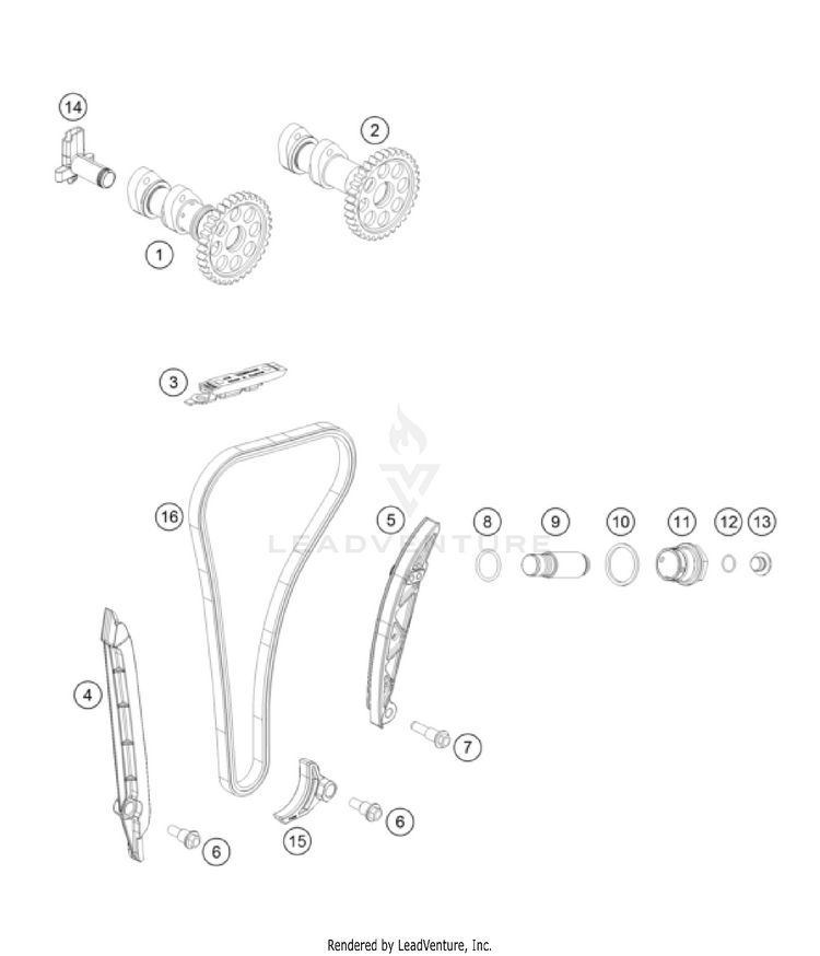 Timing Drive FC 250 Engine - 2022 Schematic
