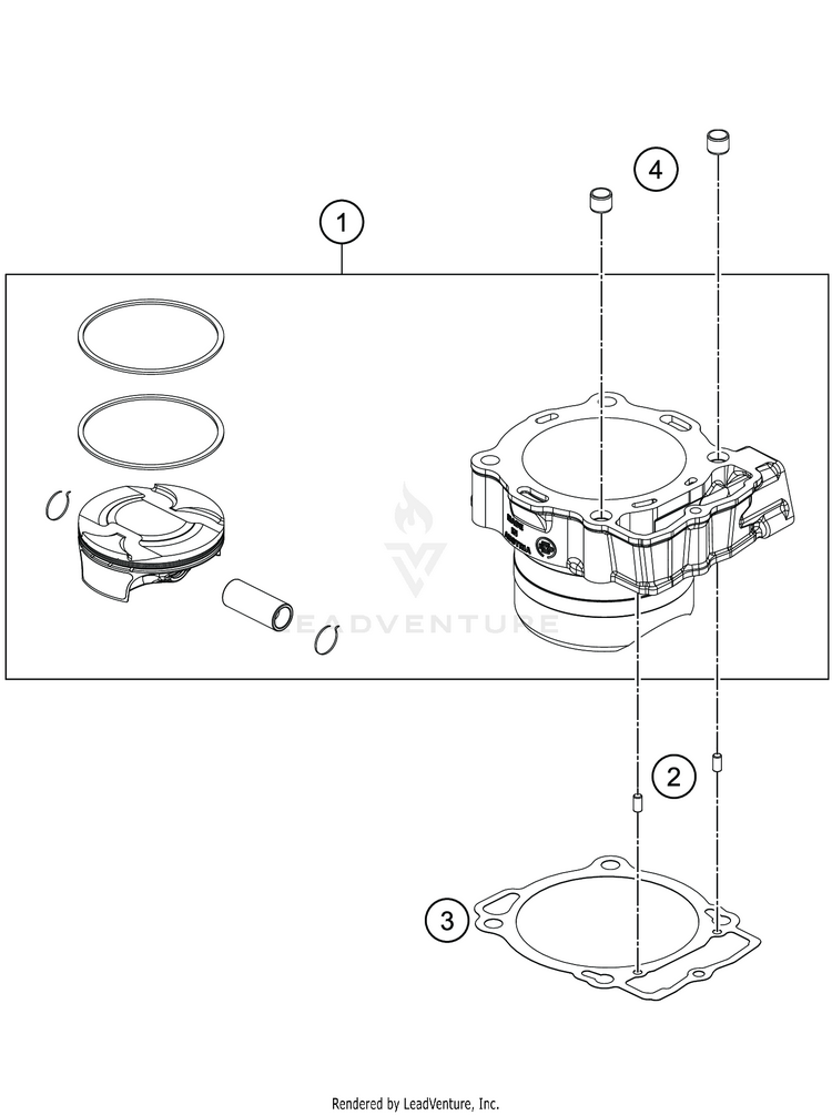 Cylinder FS 450 ENGINE - 2020 Schematic