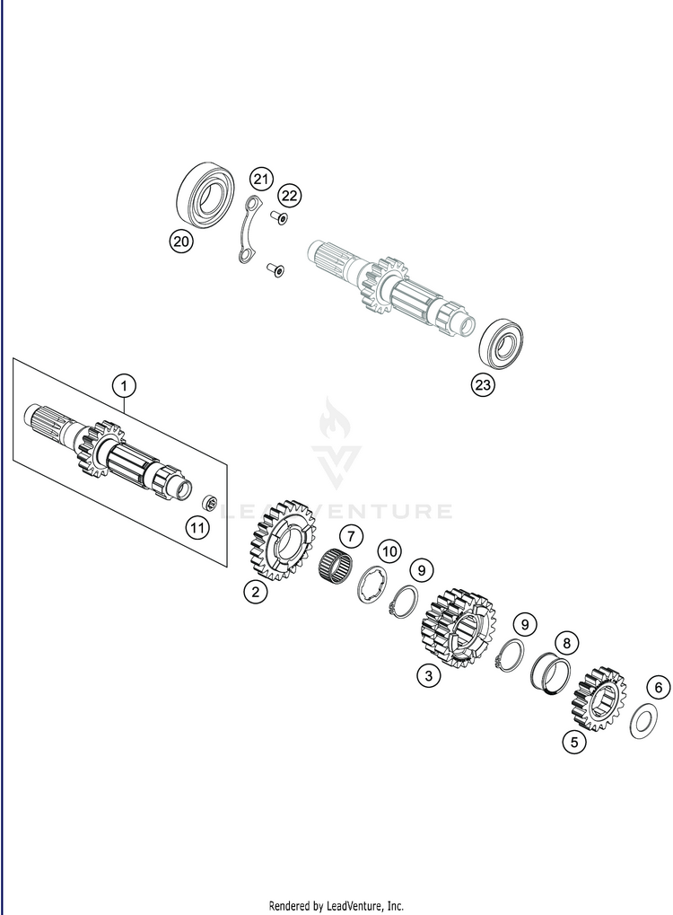 Transmission I - Main Shaft FS 450 ENGINE - 2020 Schematic