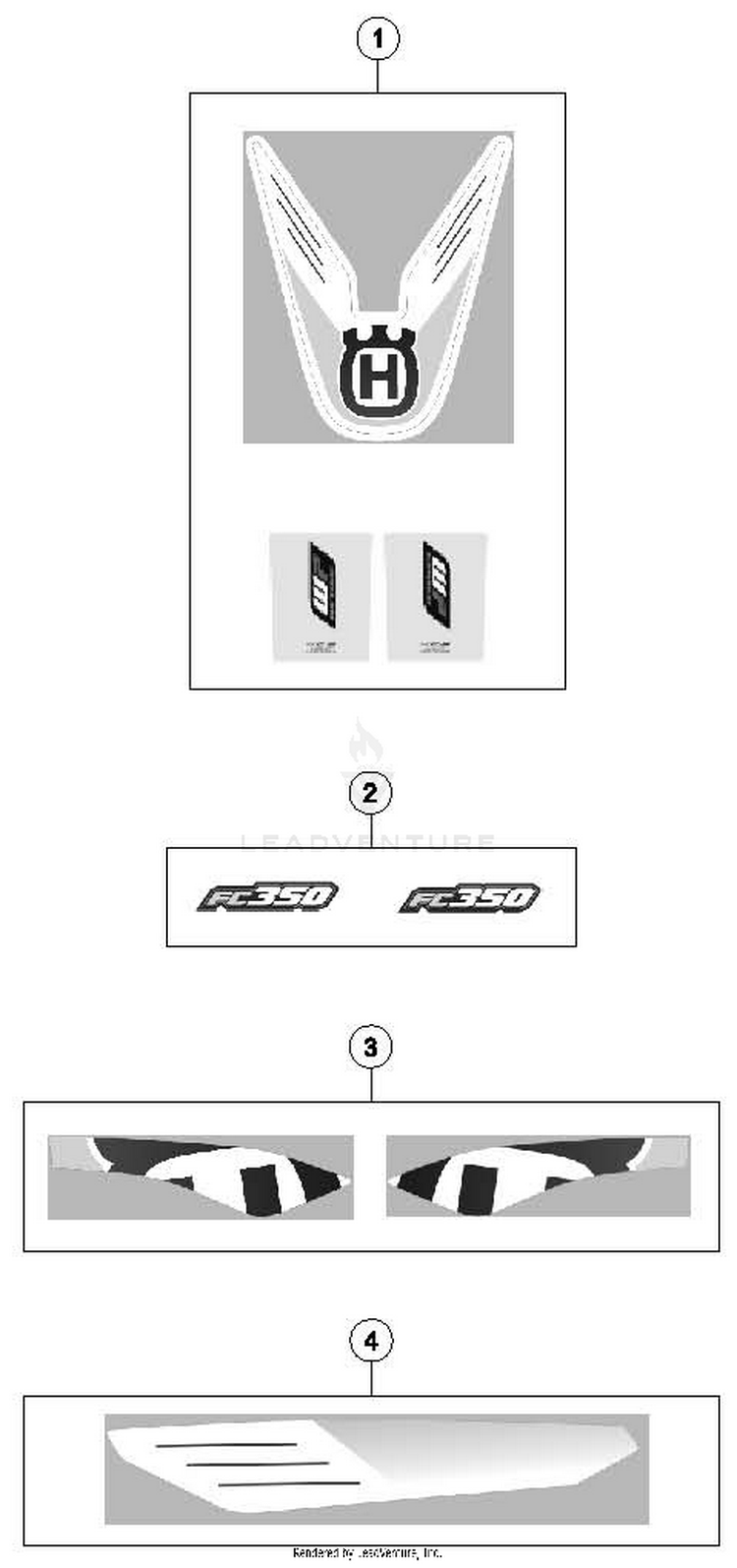 Decal 3 FC 350 CHASSIS - 2014 Schematic