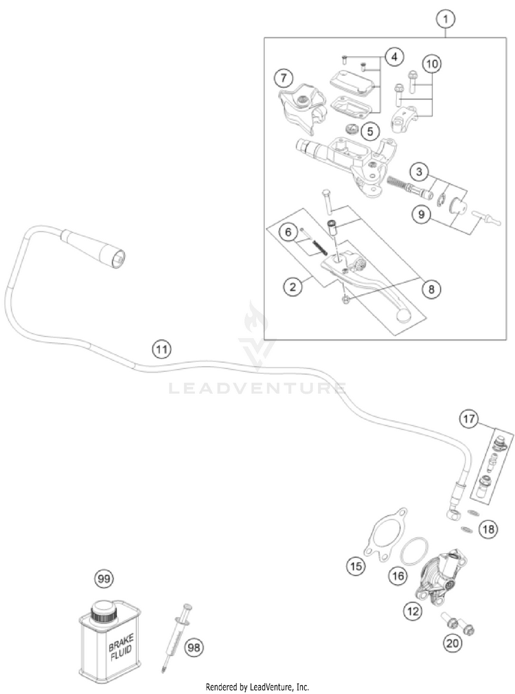 Clutch Control FX 350 ENGINE - 2025 Schematic