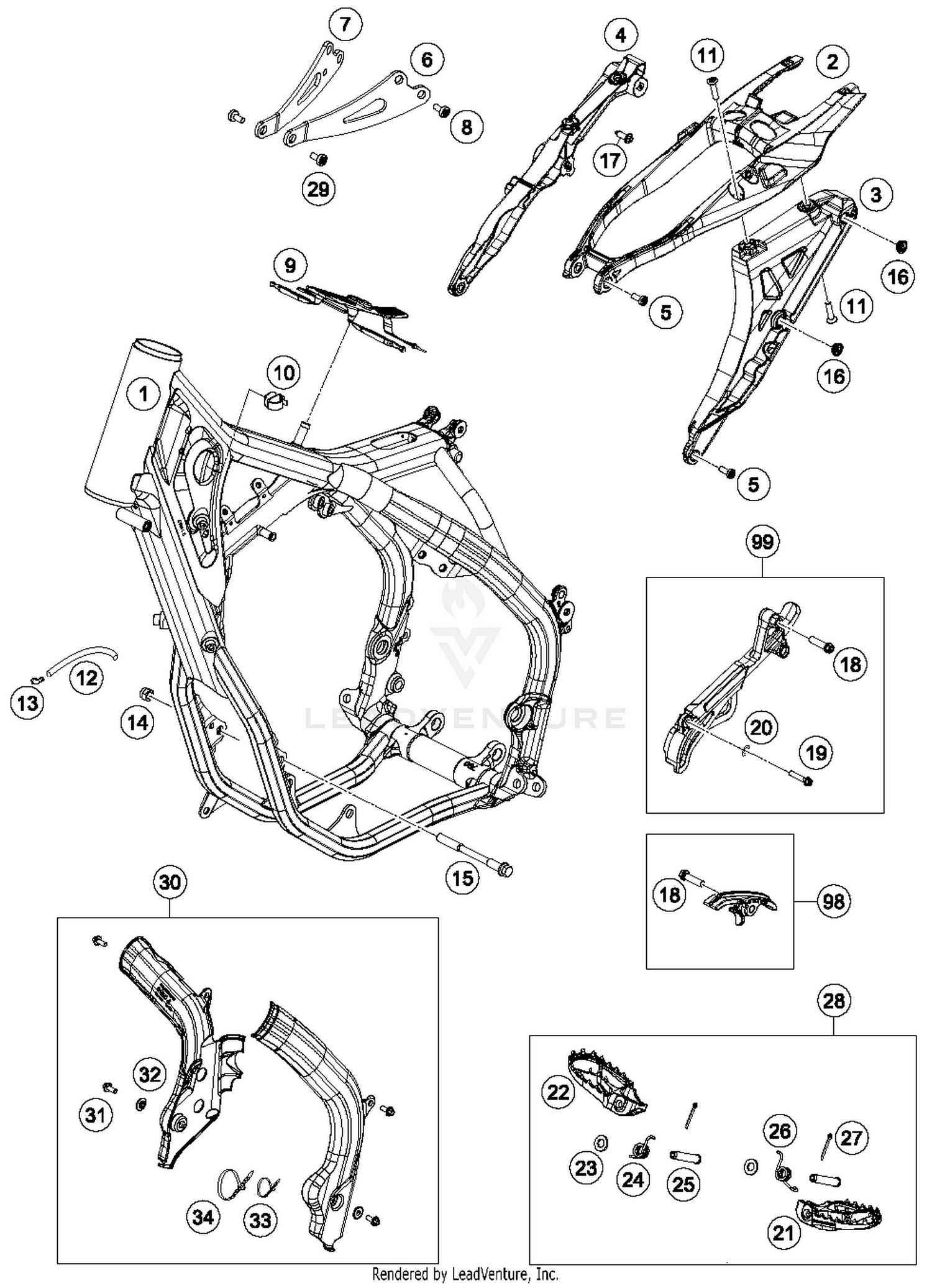 husqvarna te 250 parts