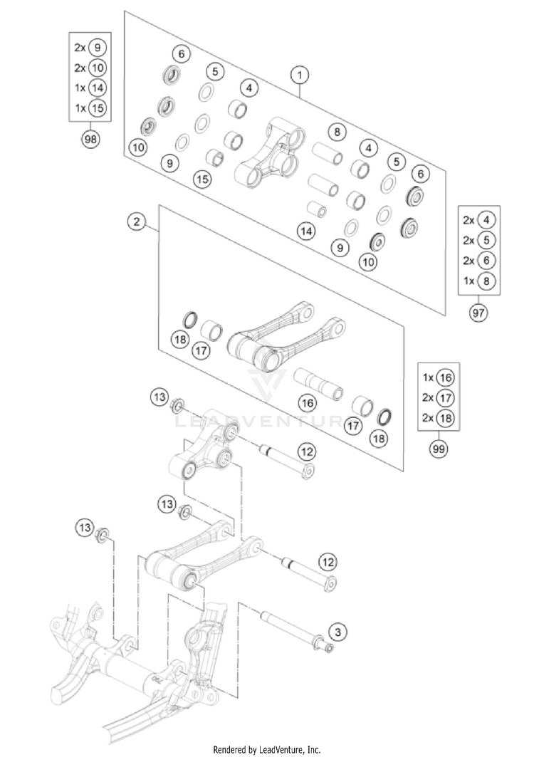 Pro Lever Linking FC 250 CHASSIS - 2022 Schematic