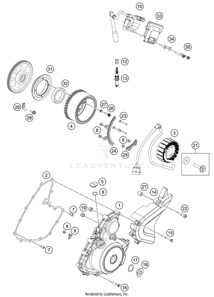 Ignition System 401 Svartpilen Engine - 2018 Schematic