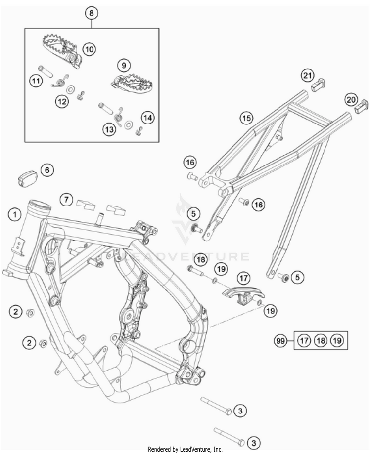 Frame TC 65 CHASSIS - 2023 Schematic