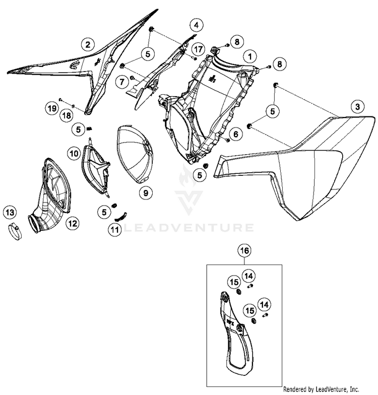 Air Filter TX 300 CHASSIS - 2017 Schematic