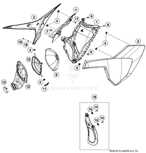 ktm airbox cover clips