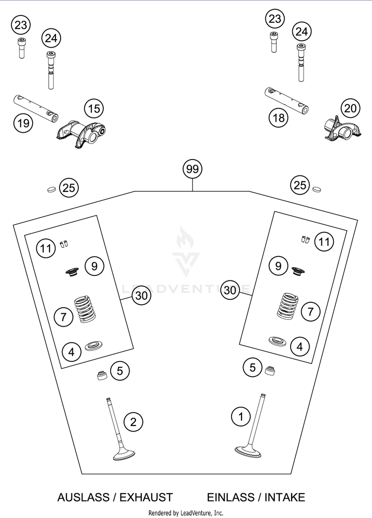 Valve Drive FC 450 Engine - 2021 Schematic